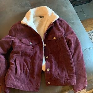 Purple sweater, super soft inside, size small